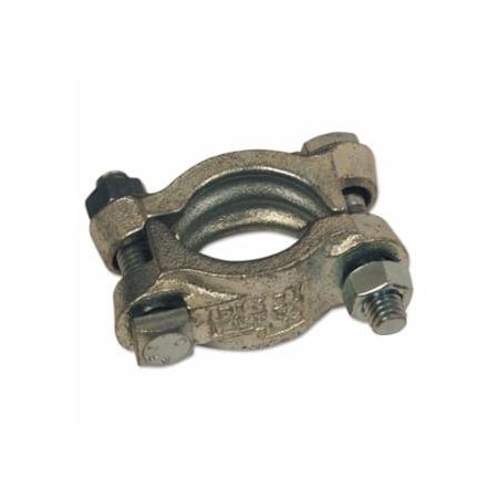 Dixon Valve Double Bolt Hose Clamps, 2 1/2 in-2 3/4 in Hose OD, Malleable Iron, 25/Bx 238-DL275