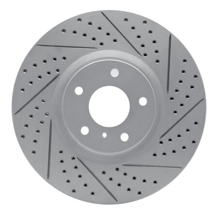 Dynamic Friction Co DFC Geoperformance Rotor - Drilled and Slotted 830-68011R