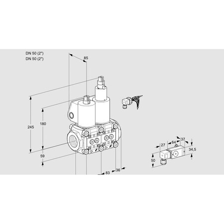 Honeywell Kromschroder SOLND, VCS3E50R/50R05NLQL/PPPP/3 KS88102993