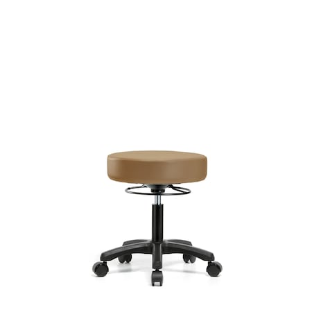 Blue Ridge Ergonomics Desk Mini-Stools, Vinyl, Casters, Taupe BR-VDHMS-RG-RC-8584