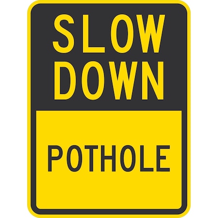 Lyle Pothole, 18x24, High Intensity Prismatic, Yellow G-10800-HI_18x24