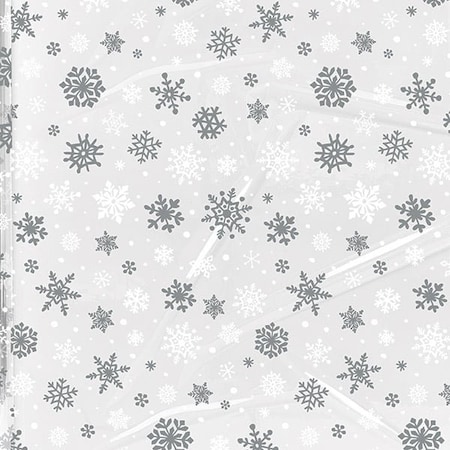 Nashville Wraps Winter Snowflake Cello Roll, 40 inx100' CR40WSF