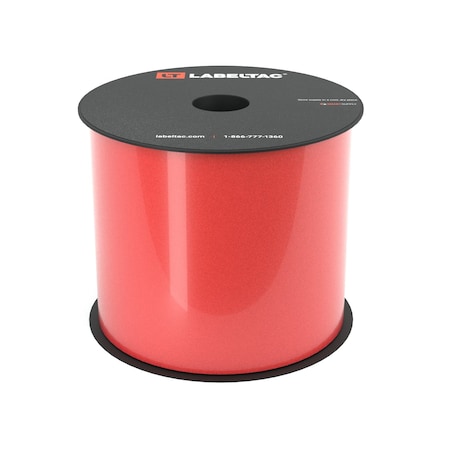 Labeltac Safety Grade Reflective Label Supply 4in x 75ft LT4/LTPX, Red LT404SGRF