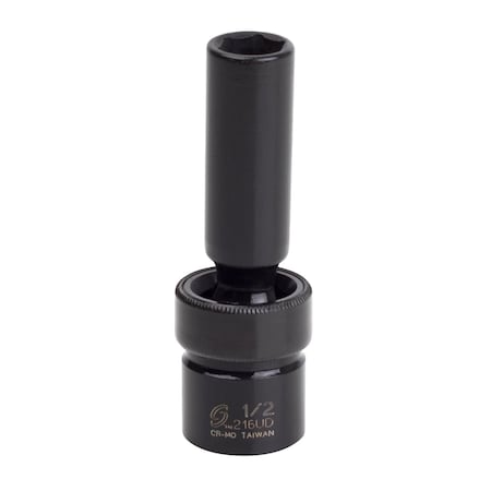 Sunex 1/2 in Drive 1/2 in Deep Universal Impact Socket 216UD