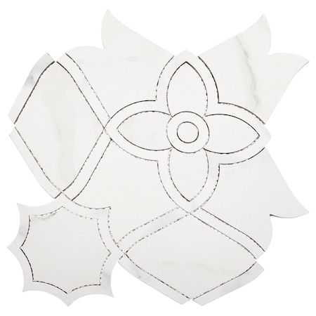 Andova Tiles Ciara Rex 10-in. Marble Look Matte Porcelain Wall & Floor Tile ANDCIA1264