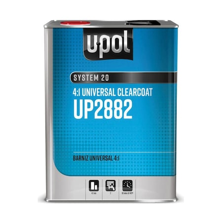 U-Pol SYSTEM 20 Universal Clear Coat, 1 gallon, 4:1 Mixing UP2882