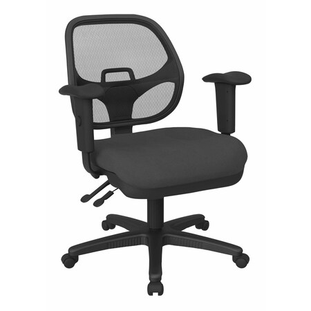 Office Star Products Ergonomic Task Chair with ProGrid Back, Icon Grey 29024-226