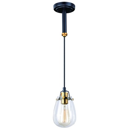 Vaxcel Kassidy 1L Mini Pendant Light Black P0232