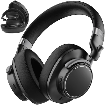 Delton Wireless Active Noise Cancelling Bluetooth Stereo Computer Headphones/Headset, Black M201