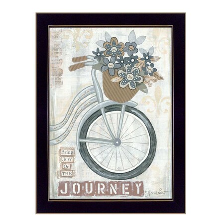 Homeroots Journey Black Framed Print Wall Art 404284