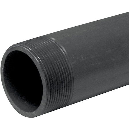 Genova LASCO 220100BC Pipe Nipple, 2 in, PVC, SCH 80 Schedule, 10 in L 220100-BC