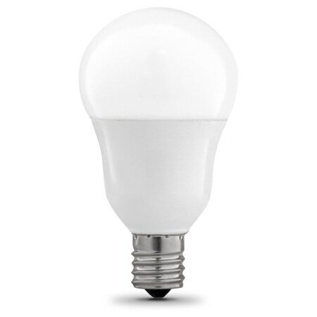 Feit Electric LED Bulb, General Purpose, A15 Lamp, 60 W Equivalent, E17 Lamp Base, Dimmable, White BPA1560N/950CA/2