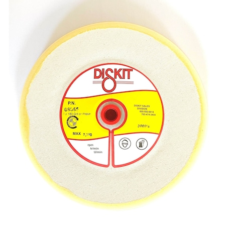 Diskit Diskit Abrasive Sanding Pad 08055: Very Soft, 8", canvas, 0 Hole, Slant Profile MADE IN USA 08055