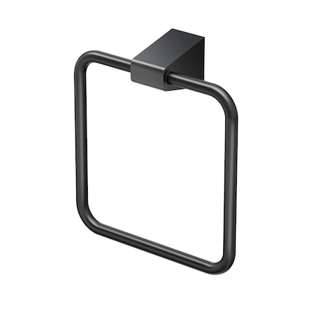 Gatco A-Line Towel Ring, Matte Black 5652MX