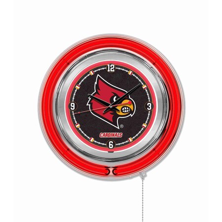 Holland Bar Stool Co University of Louisville Double Neon 15" Clock Clk15Lville