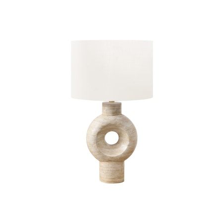 Monarch Specialties Lighting, 28"h, Table Lamp, Beige Resin, Ivory / Cream Shade, Contemporary I 9932