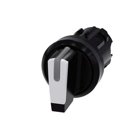Siemens Selector switch, illuminable, 22 mm, round, plastic, white 3SU1002-2BN60-0AA0-ZY19