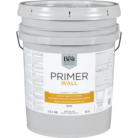Do It Best Interior Latex Wall Primer Wht 5 Gal. W36W00702-20