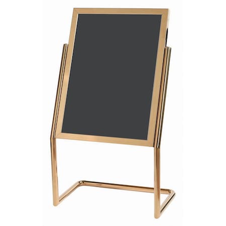Aarco Menu Poster Holder, Display Menus, Posters Art Work, Brass, 48''Hx25''W Frame Size ID 30''Hx22''W P-15B