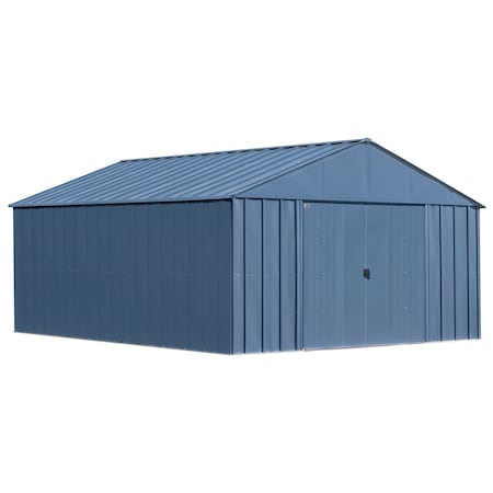 Arrow Classic 12 x 14 x 8 ft Blue Grey Steel Storage Shed CLG1214BG