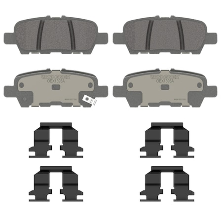 Wagner Brake OEX Rear Disc Brake Pad Set Premium Ceramic, OEX1393A