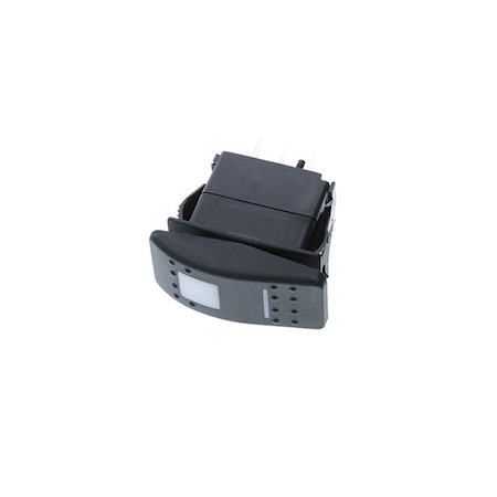 Switch Components Contura Style Rocker, 4P SPDT ON-OFF-ON, Red/Red LEDs IP56 SRD1-1F-DC-1-BRR