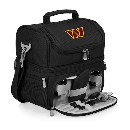 Picnic Time Family Of Brands NFL Washington Commanders - Pranzo Lunch Bag Cooler with Utensils 512-80-175-374-2