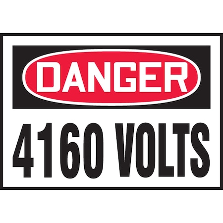 Accuform Danger Safety Label LELC167VSP