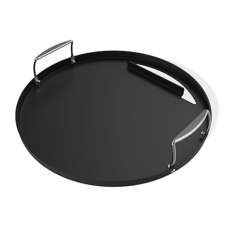 Weber Griddle Insert, Rust-Resistant, Carbon Steel, Black, For: 22 in Charcoal Grills 3400382