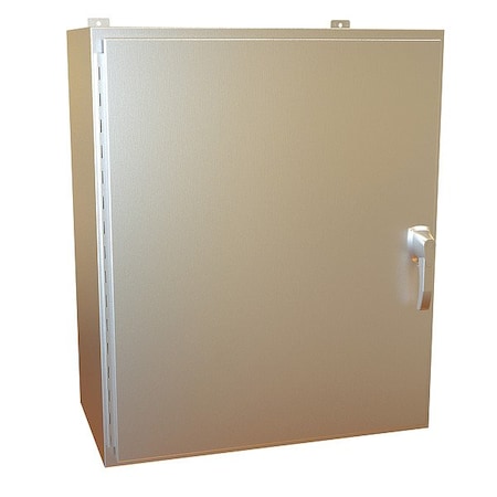 Hammond Handle Electrical Enclosure, 36 in H, 16 in D, 30 in W, 12, 13, 3R, 4, 4X, Stainless Steel HW363016SSHK