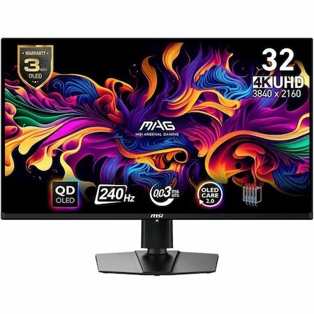 Msi MAG 321UPX QD-OLED 32" Class 4K UHD Gaming OLED Monitor - 16:9 - Black MAG321UPXQDOLED