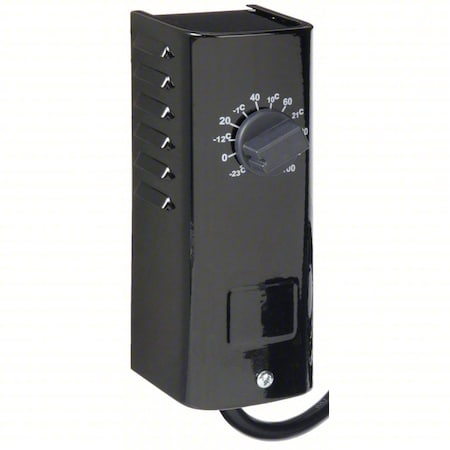 Columbus Electric Portable Cooling Thermostat, Cool Only, -10 to 100F, Mechanical Selector Dial, 110 to 125V AC KTO-121B