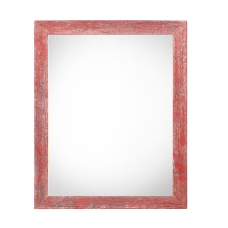 Homeroots 24" x 30" Red Solid Wood Hanging Picture Frame 386550