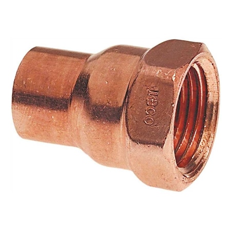 Nibco 1 in. Copper Pressure Cup x FIP Adapter Fitting I6031