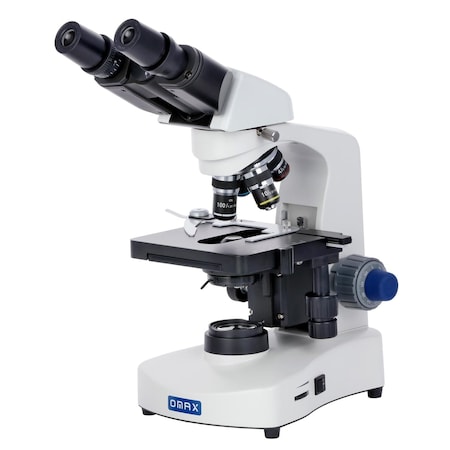 Amscope OMAX LED Binocular Compound Microscope 40X-2000X Magnification With Reversed Nosepiece M8211