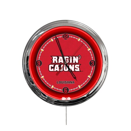 Holland Bar Stool University of Louisiana at Lafayette 16 LED Wall Clock ClkL16