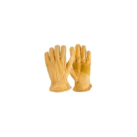 True Grip Leather Work Gloves, Premium Cowhide, Men's Large 9323-26