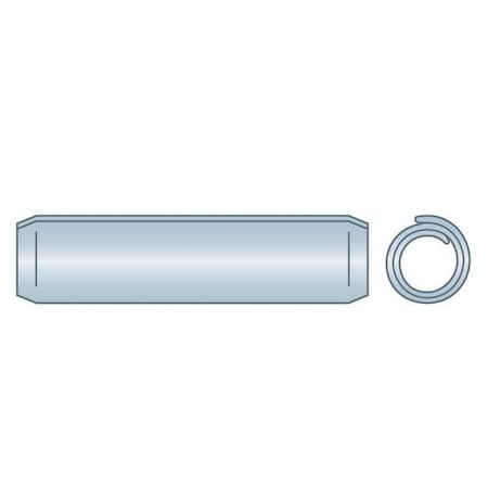 Huyett Coiled Spring Pin, Heavy Duty, Zinc Plated High Carbon Steel, 0.250 in Dia x 1.250 in Length SPCZ-250-1250H