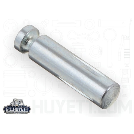 Huyett Type G Grooved Pin, Zinc Plated Low Carbon Steel, 0.312 in Dia x 0.310 in Small End Dia x 1.250 in L GP-0312-1250-G