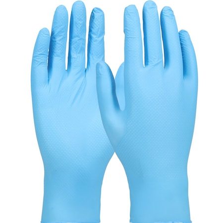 Pip Disposable Ambidextrous Nitrile Glove, Powder Free with Grippaz Technology, 4 Mil, 100PK 66-400/XL