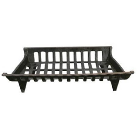 Blueprints CG24 24 in. Cast Iron Fireplace Grate, Black BL2670235