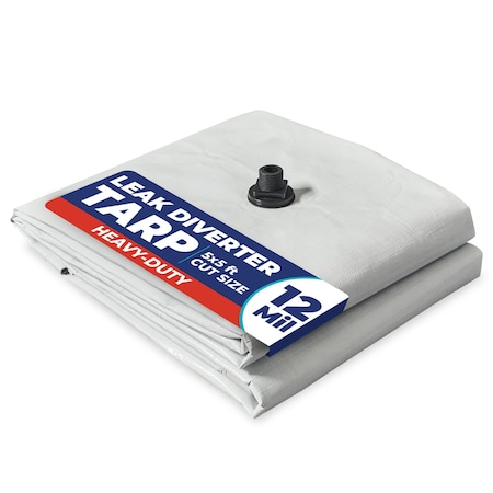 Tarps Now 5 ft X 5 ft Drain Tarps / Leak Diverters DTP12WB-0505