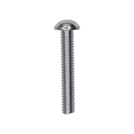 8-32 x 1in Slotted Round Head Machine Screw Zinc, 100PK
