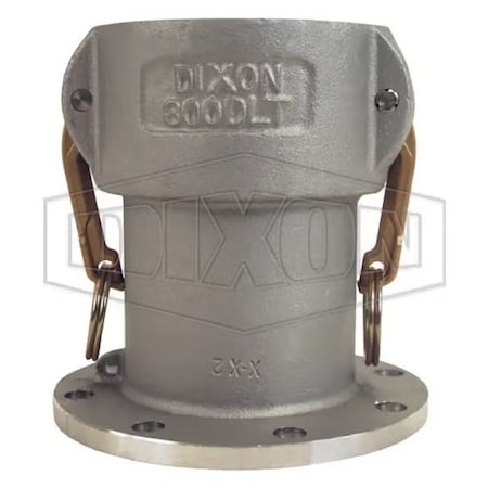 Dixon Cam and Groove Coupler, 6 in Nominal, Coupler x Tank Truck Flange End Style, Aluminum 600-DLT-AL