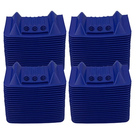 Mytee Products 4 in x 4 in x 10 in Blue Corner Protector V Shaped Flatbed Edge Guards with Carrying Case, 320PK PCP10-20PACKx4