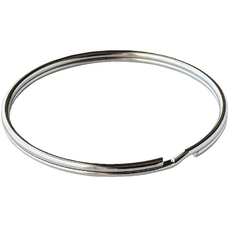 Lucky Line Tempered Steel Nickel-Plated 1-1/2'' Key Ring, 50PK 76800