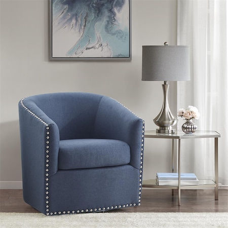 Madison Park Blue Tyler Swivel Chair MP103-1103