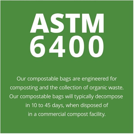Stout 64 gal Trash Bags, 48 in x 60 in, 0.85 mil, Green E4860E85