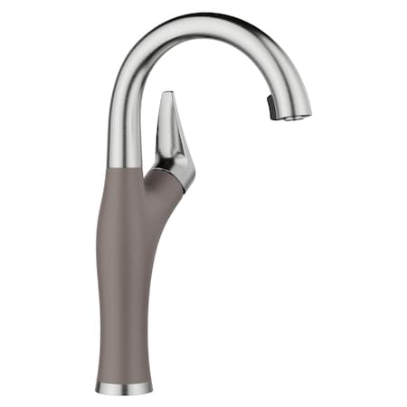 Blanco Artona Bar 1.5 GPM, PVD Steel/Volcano Gray 443042
