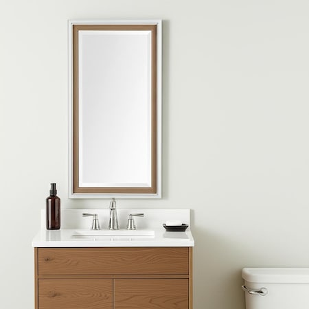 Homeroots 53" White Bathroom Vanity Mirror 607263